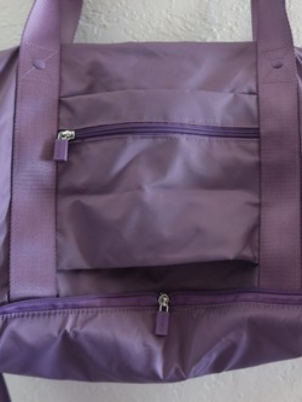 IHKWIP The Packable Duffel Bag and Cosmetic Case Set Grape
